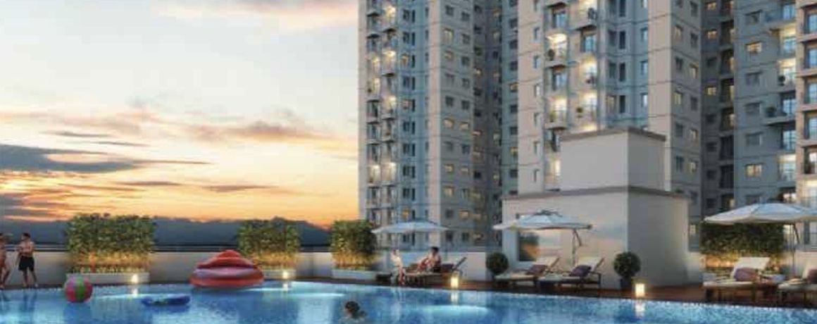 Shriram 122 West – Clubhouse rooftop swimming pool (artist's impression)
