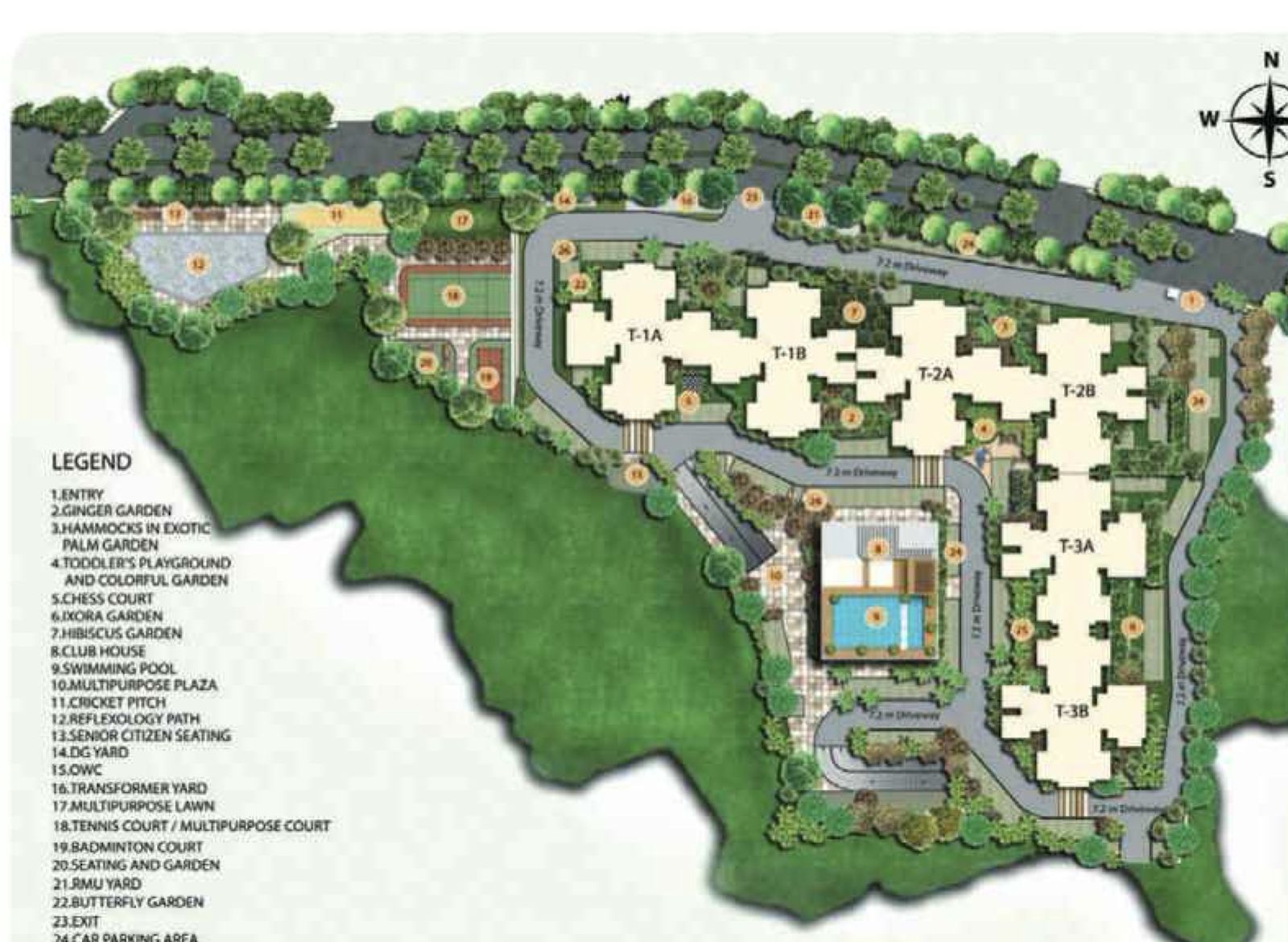 Shriram 122 West master plan with legend